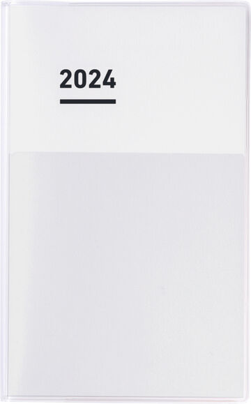 Jibun Techo Diary mini 2024 B6 Slim White,White, small image number 0