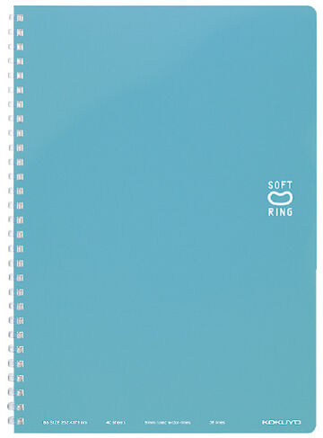 Soft Ring notebook Colorful B5 40 Sheets Light Blue,Light Blue, small image number 0