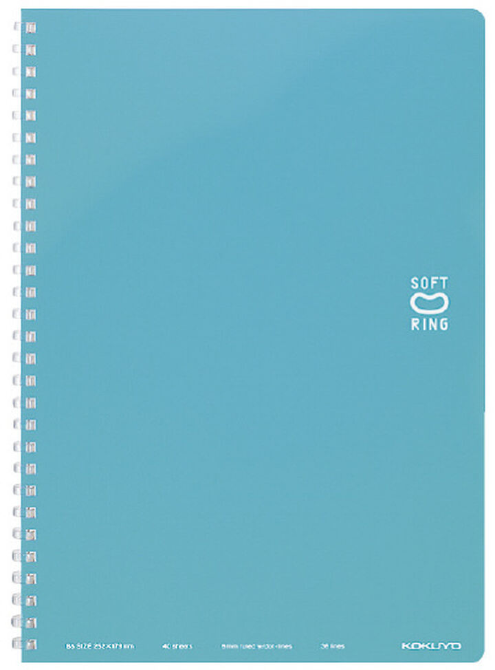 Soft Ring notebook Colorful B5 40 Sheets Light Blue