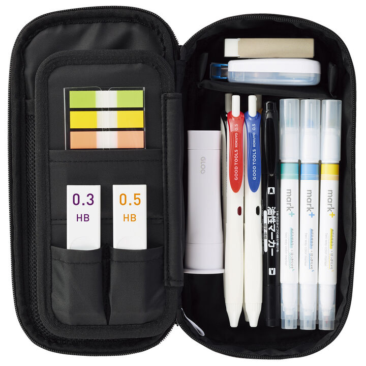 Wavy Holder Pen Case <WAVELE> Black,Black, medium image number 20