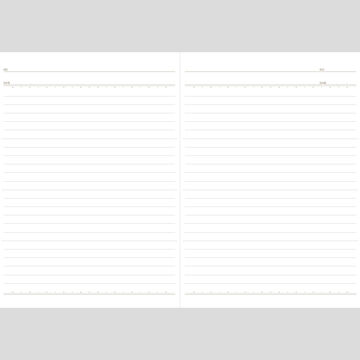 Yoshi paper notebook A5 7mm horizontal rule,Mixed, small image number 2