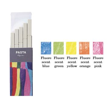 Pasta Marker pen set of 5 Fluorescent colors,Mixed, small image number 1