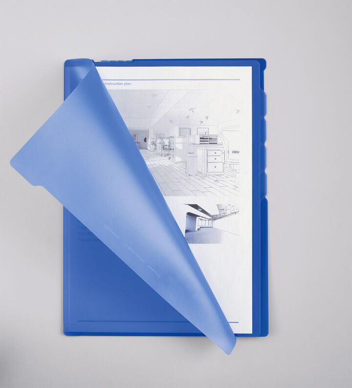 Glassele 5 Index Holder A4 Vertical Size Blue,Blue, medium image number 2