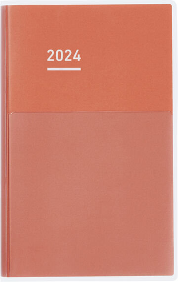 Jibun Techo DAYs 2024 A5 Slim Red,Red, small image number 0
