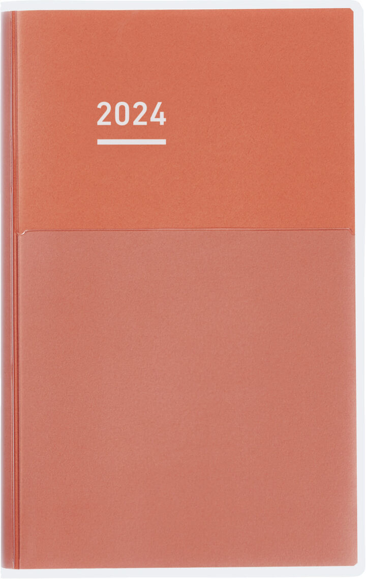 Jibun Techo DAYs 2024 A5 Slim Red,Red, medium