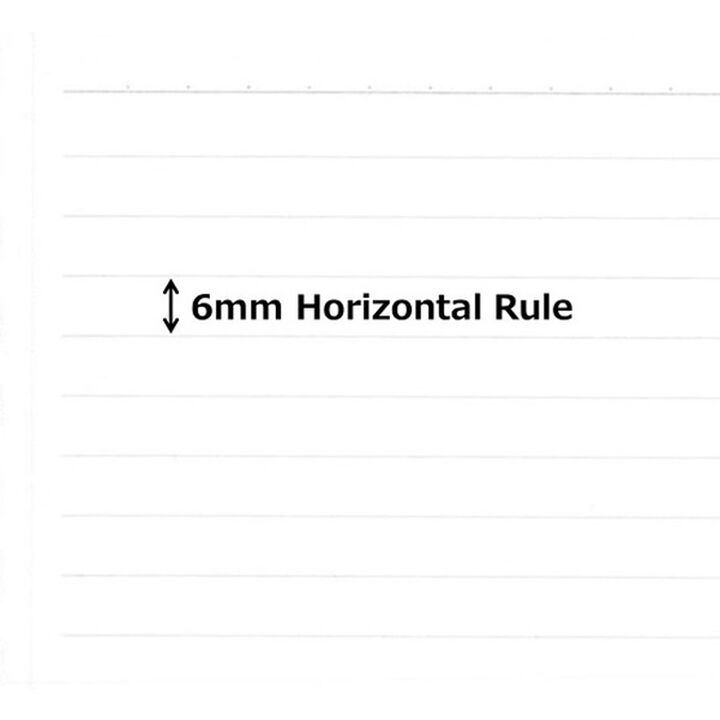 Filler Notebook A4 6mm Horizontal rule (with margin rule),Green, medium