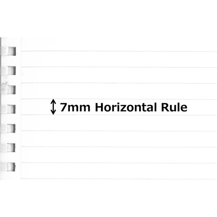 Filler Notebook A5 7mm Horizontal rule (with margin rule),Navy, medium