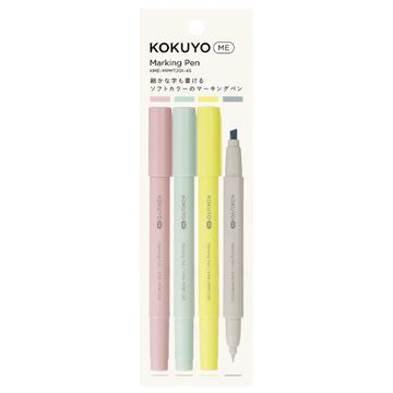 KOKUYO ME Marking pen 2 way 4 color Set,4 colors, small image number 0