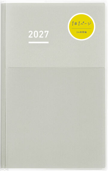 Jibun Techo DAYs mini 2027 B6 slim Gray,Gray, small image number 0