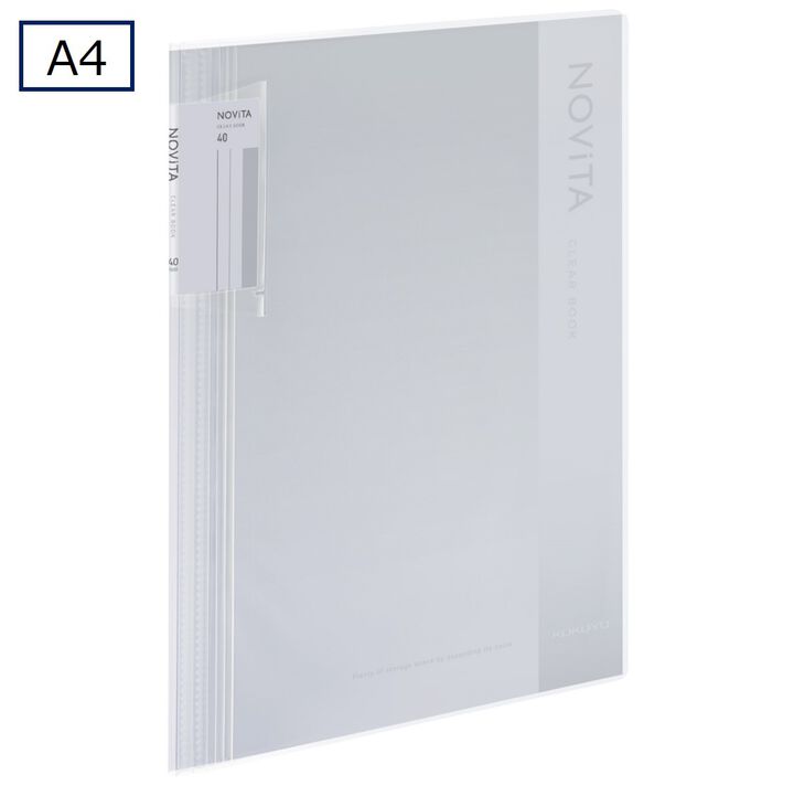 Clear book NOVITA A4 40 Sheets Transparent,Transparent, medium