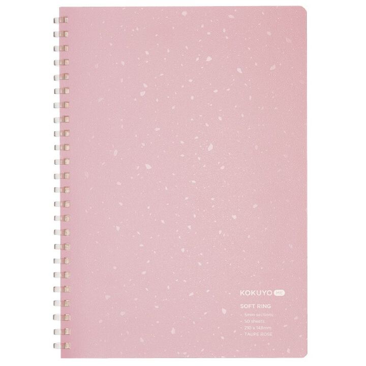 KOKUYO ME Softring notebook A5 50 sheets,Taupe Rose, medium