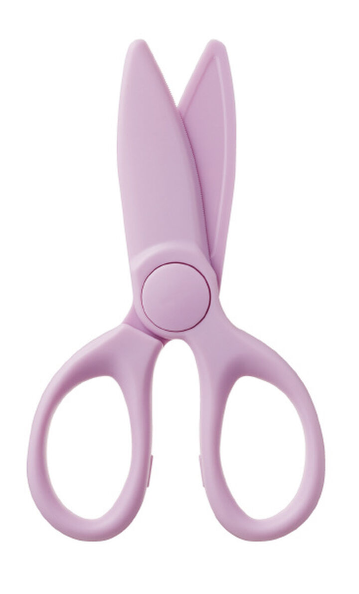 Plastic scissors for Kids Purple,Pastel lilac, medium