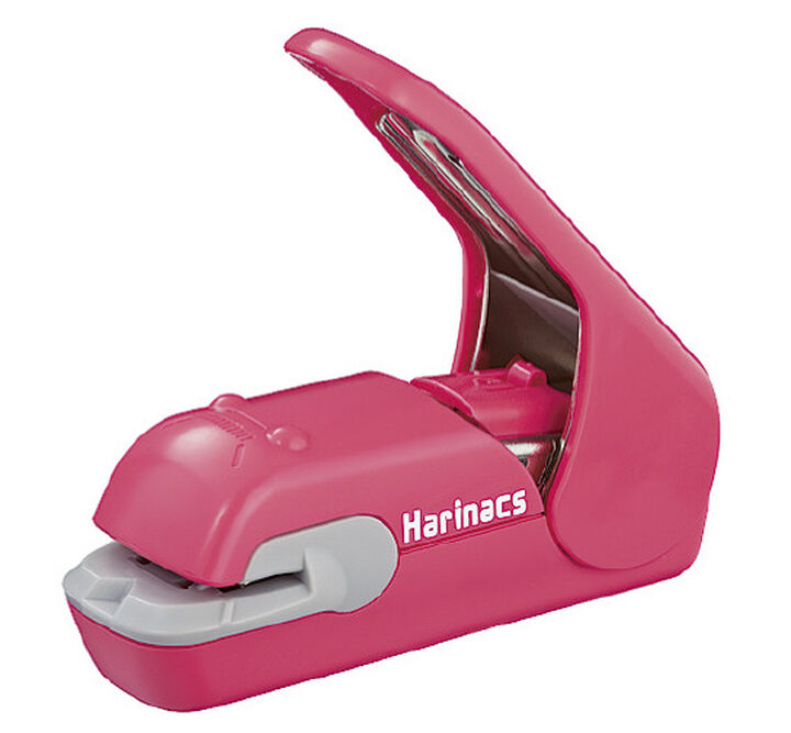 Stapleless stapler Harinacs Press type 5 sheets Pink,Pink, medium