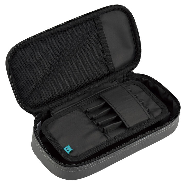 Wavy Holder Pen Case <WAVELE> Gray,Dark Gray, medium image number 2