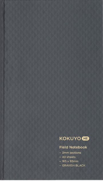 KOKUYO ME Field Notebook 3mm Grid line Black,Black, small image number 0