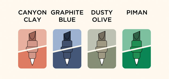 KOKUYO ME Marking pen 2 way Dusty Olive,DUSTY OLIVE, medium image number 4