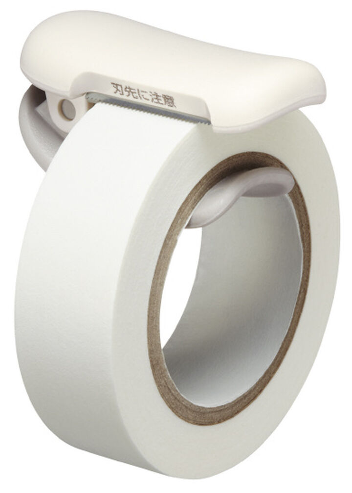 Karu Cut clip-type Washi Tape cutter 10~15mm White,White, medium image number 1