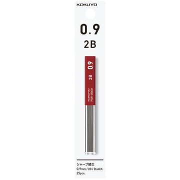Enpitsu sharp Pencil lead 0.9mm 2B,Black, small image number 1