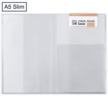 JIBUN TECHO Goods Clear Cover A5 Slim,White, small image number 0