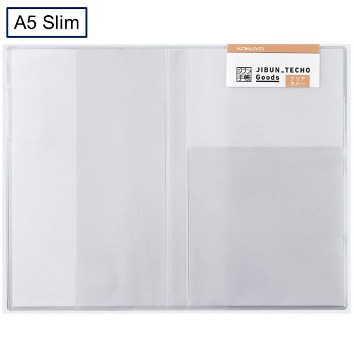 JIBUN TECHO Goods Clear Cover A5 Slim,White, medium