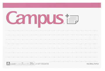 Campus Sticky note with Dot lined 20 sheets 150 x 100mm Bottom Type,Pink, small image number 0