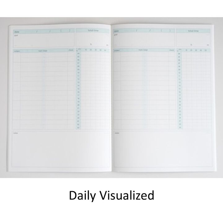 Campus Study Planner Daily Visualized A5 Pink,LightPink, medium image number 1