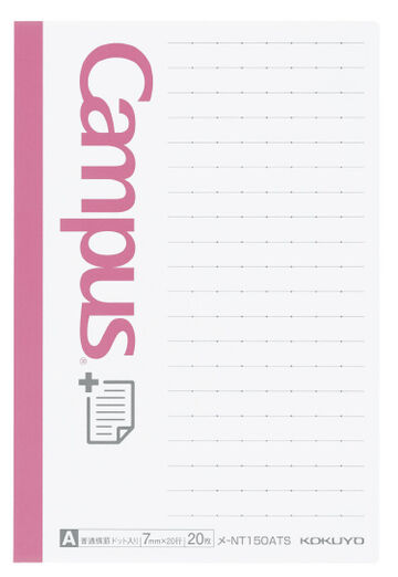 Campus Sticky note with Dot lined 20 sheets 150 x 100mm Side Type,Pink, small image number 0