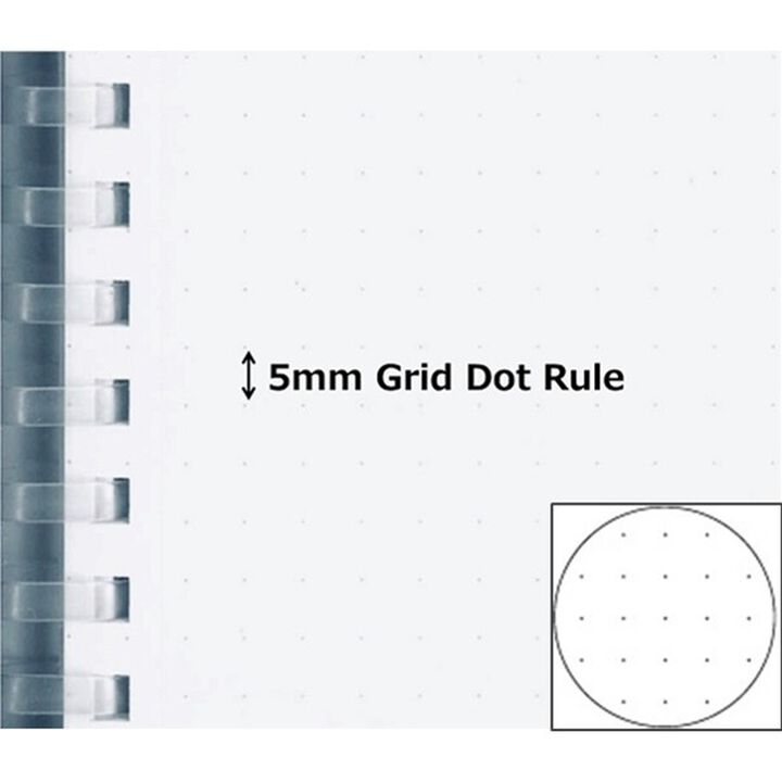 Filler Notebook A5 5mm grid rule,Red, medium