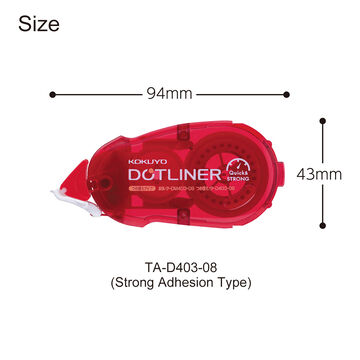 Dotliner Tape Glue Refill tape Strongly stick 8.4mm x 16m Red,Red, small image number 3