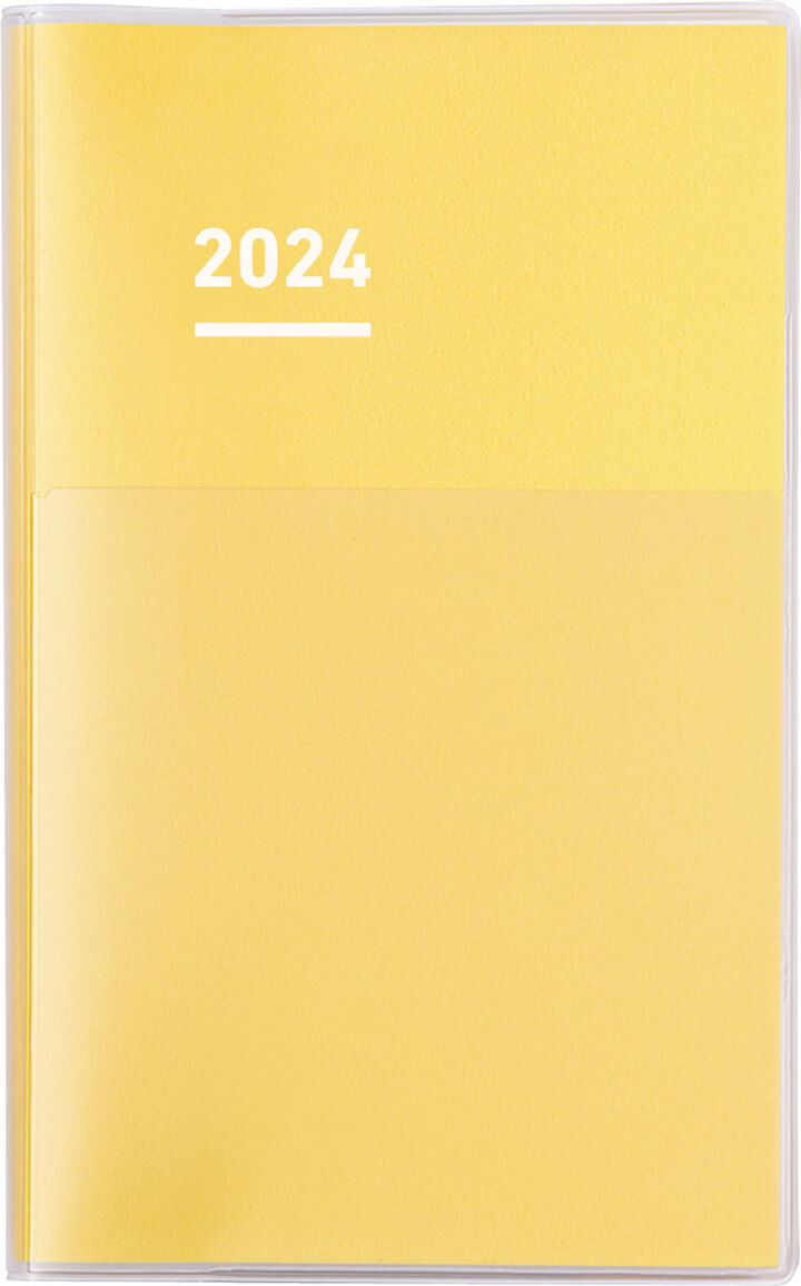 Jibun Techo Diary 2024 A5 Slim Yellow,Yellow, medium