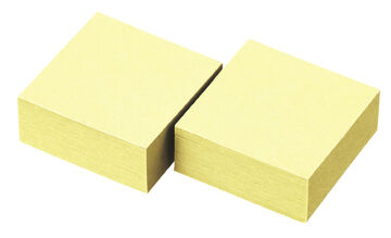 Tack Memo Quick Index Sticky Notes 2.5 cm x 2.5 cm,Yellow, small image number 1