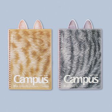 [LIMITED] MEOWPUS Soft ring notebook B5 40 Sheets,Gray, small image number 1