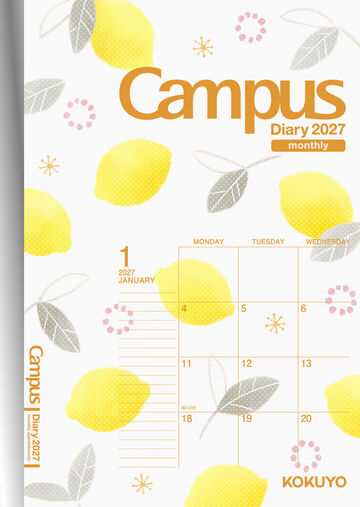 Campus Diary 2027  Monthly A6 Limited Lemon,Yellow, small image number 0