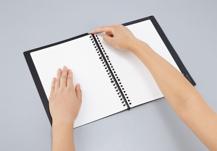 Campus Binder Notebook 26 Hole B5 Black 5 Sheets,Black, medium image number 8