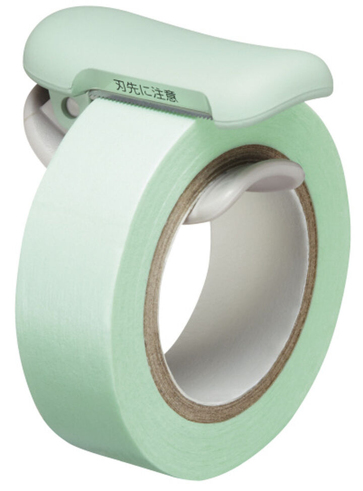 Karu Cut clip-type Washi Tape cutter 10~15mm Light Green,Pastel green, medium image number 1