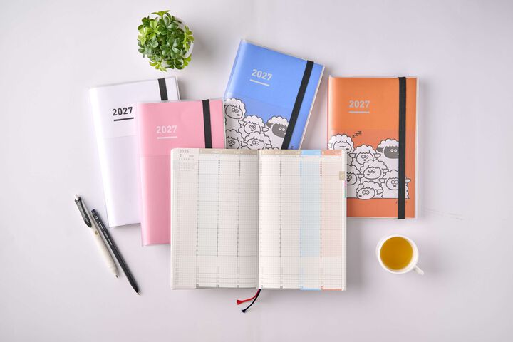 Jibun Techo Firstkit mini (DIARY+IDEA+LIFE) 2027 B6 slim White,White, medium image number 26