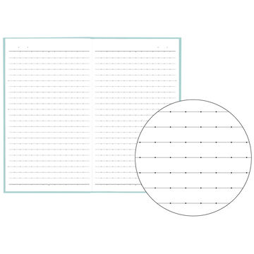 Campus Slim Pocket Notebook 6mm Dotted Rule 40 Sheets Green,Green, small image number 1