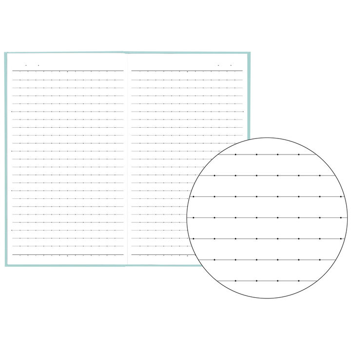 Campus Slim Pocket Notebook 6mm Dotted Rule 40 Sheets Green,Green, medium