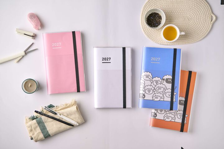 Jibun Techo Firstkit (DIARY+IDEA+LIFE) 2027 A5 slim White,White, medium image number 25