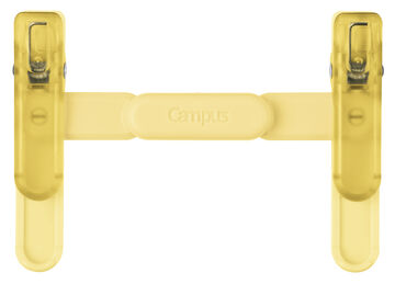 Campus Compact Portable Book Clip Yellow,Yellow, small image number 0