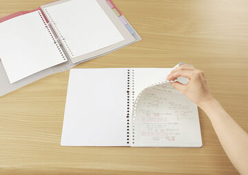 Campus Notebook Type Loose Leaf B5 7mm Dotted Rule 50 Sheets,Pink, small image number 4