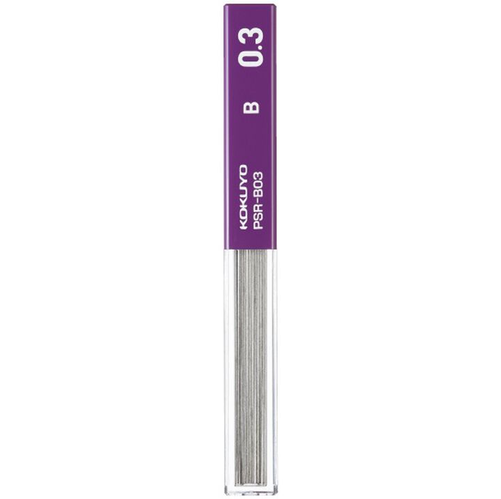 Enpitsu sharp Pencil lead 0.3mm B,Black, medium