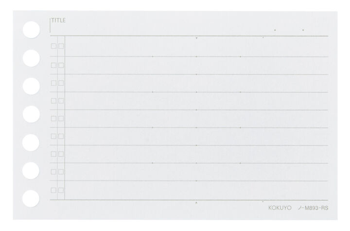 Campus Loose Leaf for Memorization A7 30 Sheets,, medium