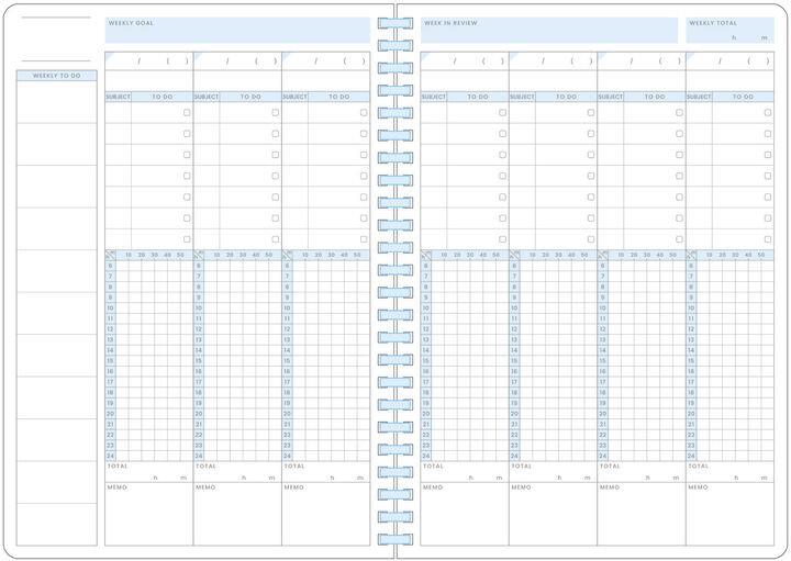 Campus Study Planner To-do B5 41 Sheets,, medium