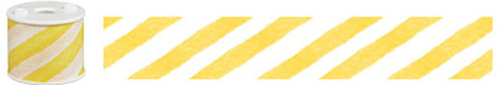 Bobbin Washi Tape Stripe Yellow,Yellow Stripe, medium image number 2