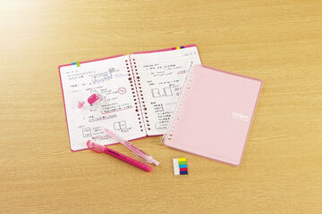 Campus Smartring Slim Binder A5 <25 Sheets> Light Pink,Light Pink, small image number 6