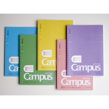 Campus Softring Notebook 7mm Dot rule 40 Sheets B5 Green,Green, small image number 5
