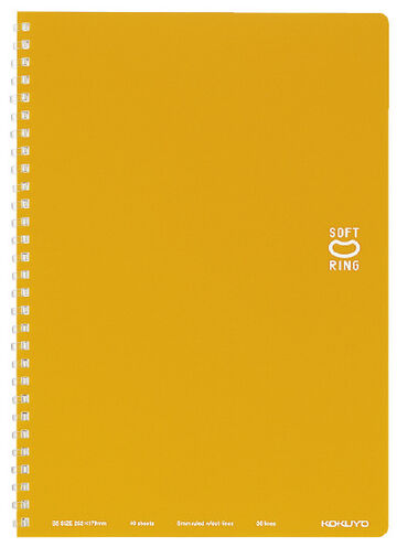 Soft Ring notebook Colorful B5 40 Sheets Orange,Orange, small image number 0