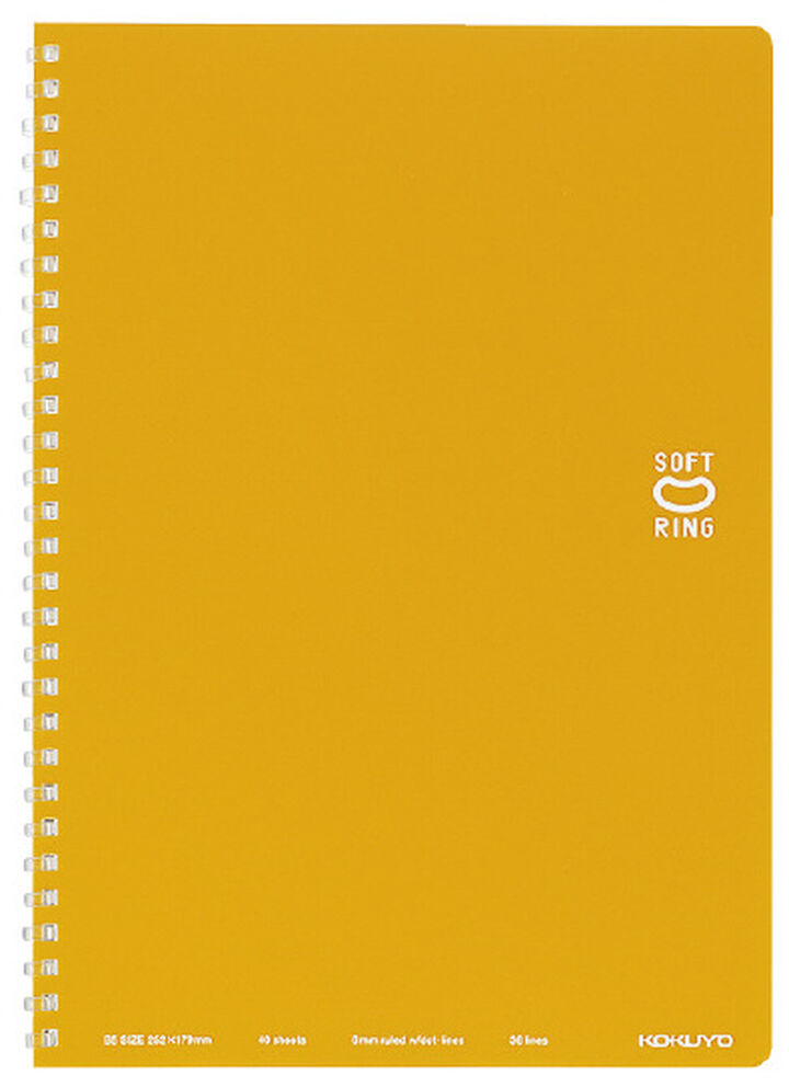 Soft Ring notebook Colorful B5 40 Sheets Orange