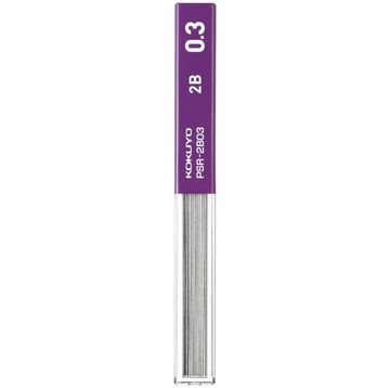 Enpitsu sharp Pencil lead 0.3mm 2B,Black, small image number 0